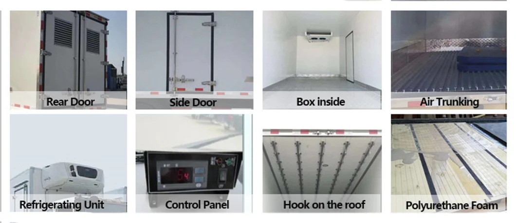 HOWO Refrigerator Cargo Transport Refrigerated Freezer Food Box Van Cooling Truck